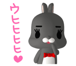 3D Rabbit Lapin & Bunny sticker #15547744