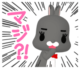 3D Rabbit Lapin & Bunny sticker #15547750