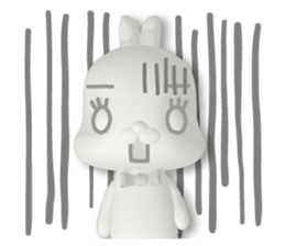 3D Rabbit Lapin & Bunny sticker #15547751