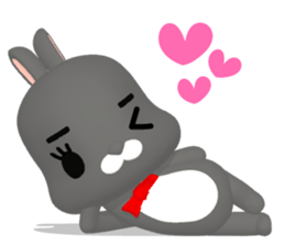 3D Rabbit Lapin & Bunny sticker #15547754