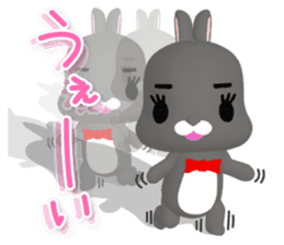 3D Rabbit Lapin & Bunny sticker #15547757