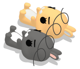 3D Rabbit Lapin & Bunny sticker #15547762