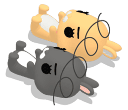 3D Rabbit Lapin & Bunny sticker #15547762
