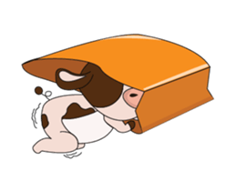 The Lovely Dairy Cow Animated sticker #15549060