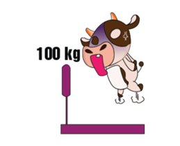 The Lovely Dairy Cow Animated sticker #15549062