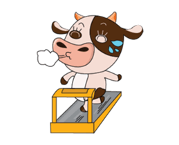 The Lovely Dairy Cow Animated sticker #15549066