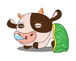 The Lovely Dairy Cow Animated sticker #15549068