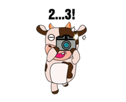 The Lovely Dairy Cow Animated sticker #15549070