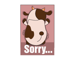 The Lovely Dairy Cow Animated sticker #15549071