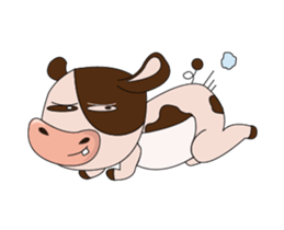 The Lovely Dairy Cow Animated sticker #15549075