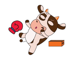 The Lovely Dairy Cow Animated sticker #15549076