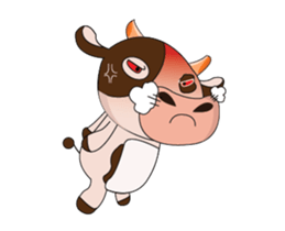 The Lovely Dairy Cow Animated sticker #15549078