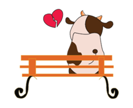 The Lovely Dairy Cow Animated sticker #15549081