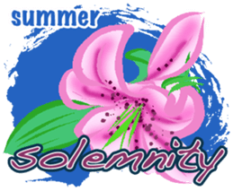 Four seasons flowers 1 sticker #15549382