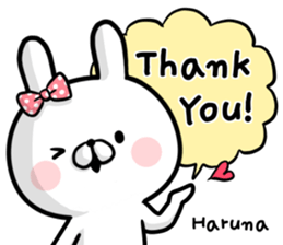 Haruna's rabbit stickers sticker #15550195