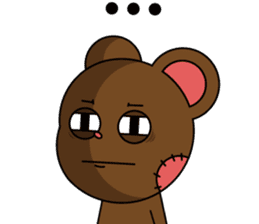 Honest teddy bear sticker #15551106