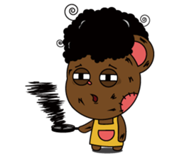 Honest teddy bear sticker #15551108