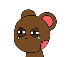 Honest teddy bear sticker #15551116