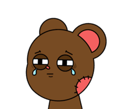 Honest teddy bear sticker #15551116