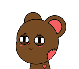 Honest teddy bear sticker #15551122