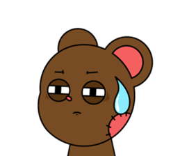 Honest teddy bear sticker #15551125