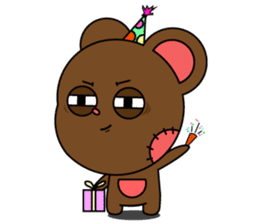 Honest teddy bear sticker #15551126