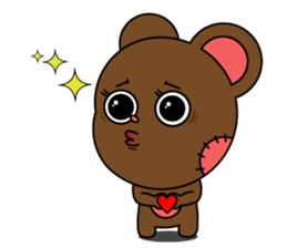 Honest teddy bear sticker #15551128