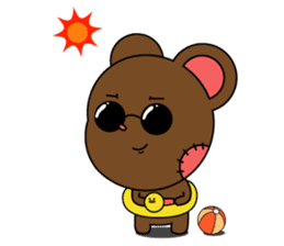 Honest teddy bear sticker #15551129