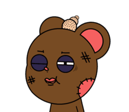 Honest teddy bear sticker #15551138