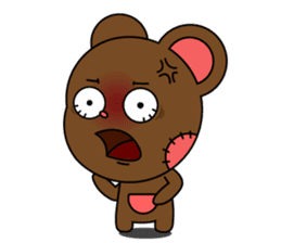 Honest teddy bear sticker #15551139