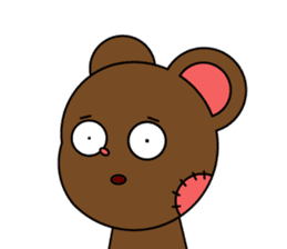 Honest teddy bear sticker #15551145