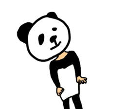 Sticker of a convenient panda sticker #15551260