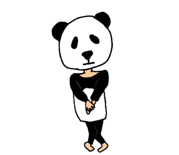 Sticker of a convenient panda sticker #15551262