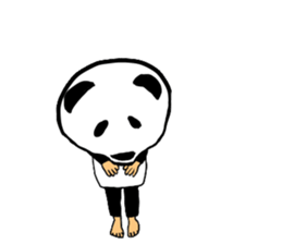 Sticker of a convenient panda sticker #15551263