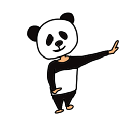 Sticker of a convenient panda sticker #15551265