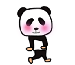 Sticker of a convenient panda sticker #15551267