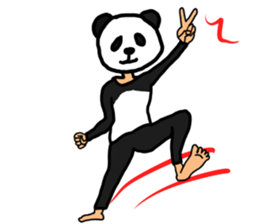 Sticker of a convenient panda sticker #15551270