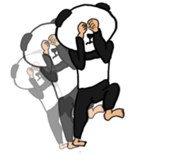 Sticker of a convenient panda sticker #15551275