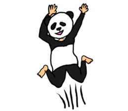 Sticker of a convenient panda sticker #15551278