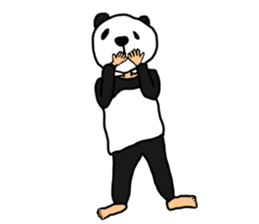 Sticker of a convenient panda sticker #15551280