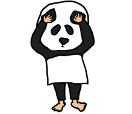 Sticker of a convenient panda sticker #15551281