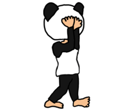 Sticker of a convenient panda sticker #15551282