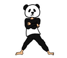Sticker of a convenient panda sticker #15551283