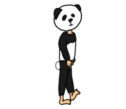 Sticker of a convenient panda sticker #15551286