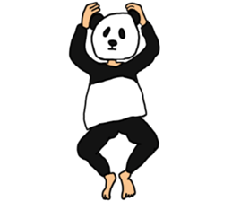 Sticker of a convenient panda sticker #15551287