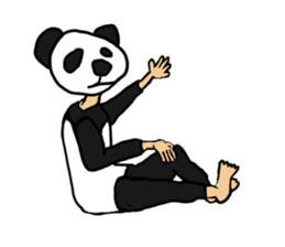 Sticker of a convenient panda sticker #15551290