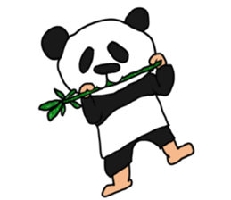 Sticker of a convenient panda sticker #15551292
