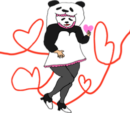 Sticker of a convenient panda sticker #15551295