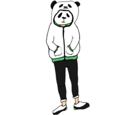 Sticker of a convenient panda sticker #15551296