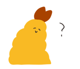Sticker of fried shrimps sticker #15551967